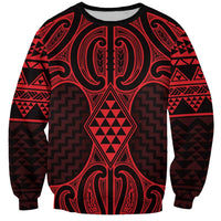 Whero Maori Ta Moko Poutama Art Sweatshirt
