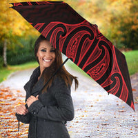 Whero Maori Ta Moko Poutama Art Umbrella - Polynesian Pride