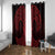 Whero Maori Ta Moko Poutama Art Window Curtain