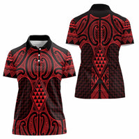 Whero Maori Ta Moko Poutama Art Women Polo Shirt