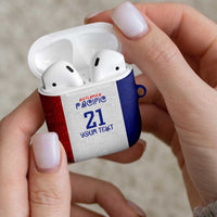 New Zealand Rugby Pacific Personalised AirPods Case Maori Style Tribal Tapa Pattern - Polynesian Pride