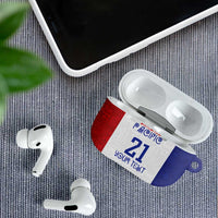 New Zealand Rugby Pacific Personalised AirPods Case Maori Style Tribal Tapa Pattern - Polynesian Pride