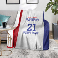 New Zealand Rugby Pacific Personalised Blanket Maori Style Tribal Tapa Pattern