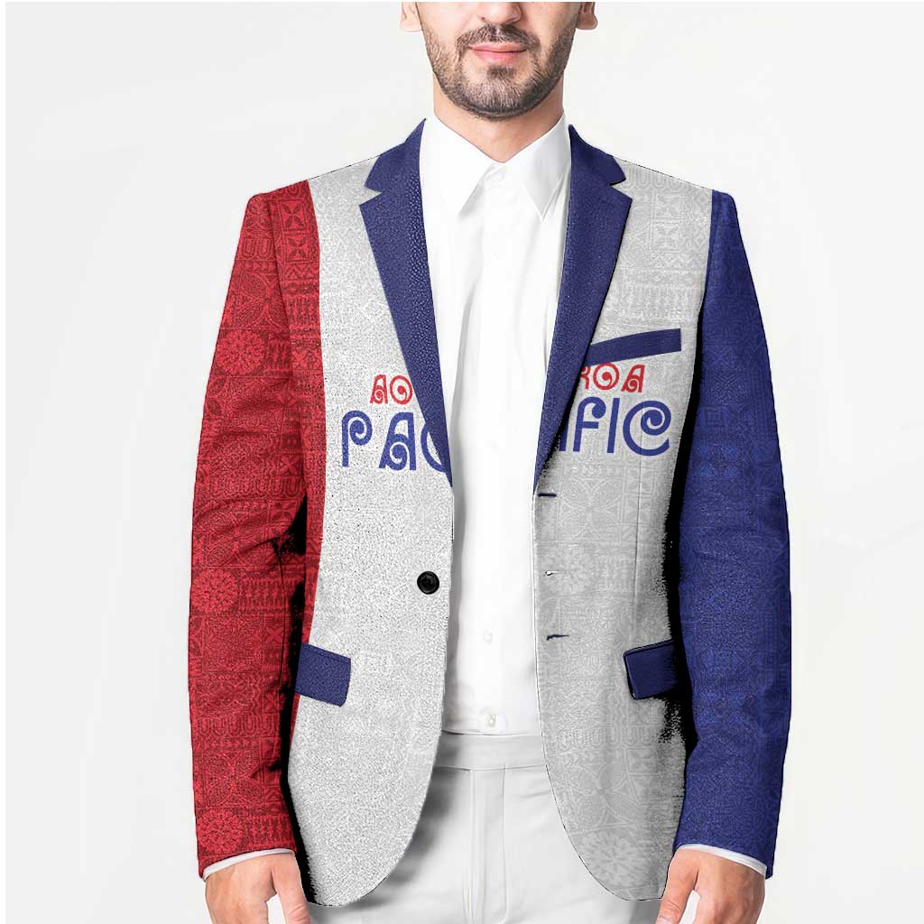 New Zealand Rugby Pacific Personalised Blazer Maori Style Tribal Tapa Pattern LT9 - Polynesian Pride