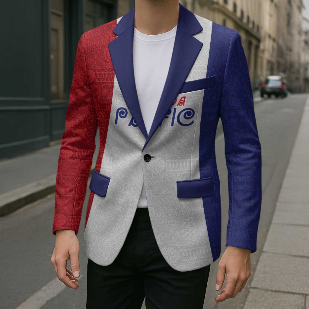 New Zealand Rugby Pacific Personalised Blazer Maori Style Tribal Tapa Pattern LT9 - Polynesian Pride