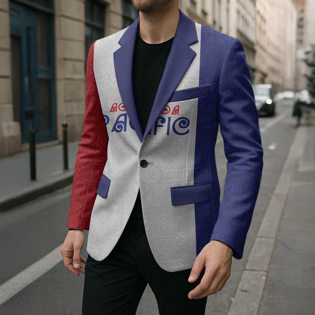 New Zealand Rugby Pacific Personalised Blazer Maori Style Tribal Tapa Pattern LT9 - Polynesian Pride