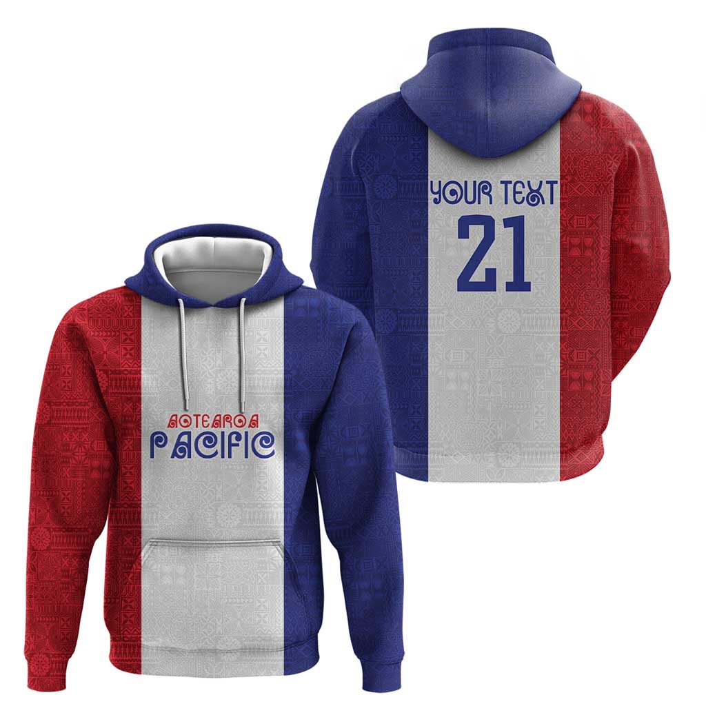 New Zealand Rugby Pacific Personalised Hoodie Maori Style Tribal Tapa Pattern