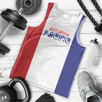 New Zealand Rugby Pacific Personalised Men Tank Top Maori Style Tribal Tapa Pattern