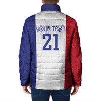 New Zealand Rugby Pacific Personalised Padded Jacket Maori Style Tribal Tapa Pattern - Polynesian Pride