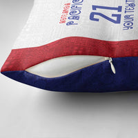 New Zealand Rugby Pacific Personalised Pillow Cover Maori Style Tribal Tapa Pattern - Polynesian Pride