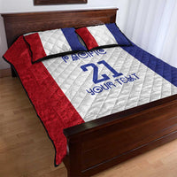 New Zealand Rugby Pacific Personalised Quilt Bed Set Maori Style Tribal Tapa Pattern