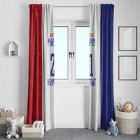 New Zealand Rugby Pacific Personalised Window Curtain Maori Style Tribal Tapa Pattern LT9 - Polynesian Pride