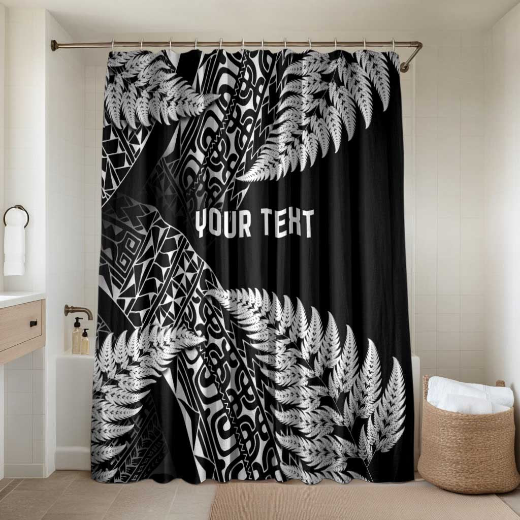 New Zealand Rugby Pacific Personalised Bathroom Set All Black Maori Pasifika Fern Pattern - Polynesian Pride