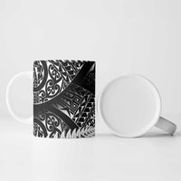 New Zealand Rugby Pacific Personalised Ceramic Mug All Black Maori Pasifika Fern Pattern - Polynesian Pride