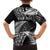 New Zealand Rugby Pacific Personalised Family Matching Off The Shoulder Long Sleeve Dress and Hawaiian Shirt All Black Maori Pasifika Fern Pattern