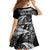 New Zealand Rugby Pacific Personalised Family Matching Off The Shoulder Long Sleeve Dress and Hawaiian Shirt All Black Maori Pasifika Fern Pattern