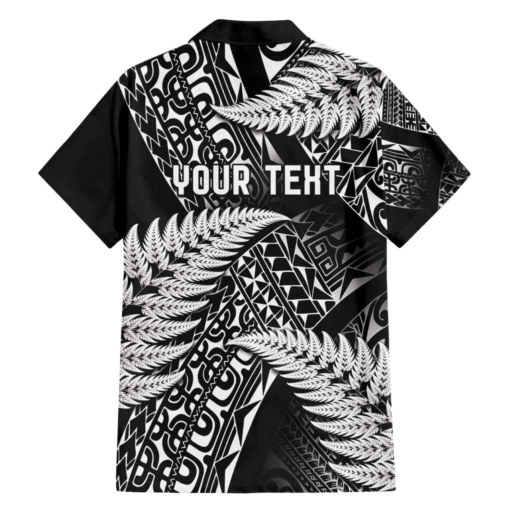 New Zealand Rugby Pacific Personalised Family Matching Tank Maxi Dress and Hawaiian Shirt All Black Maori Pasifika Fern Pattern LT9 - Polynesian Pride