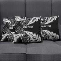 New Zealand Rugby Pacific Personalised Pillow Cover All Black Maori Pasifika Fern Pattern - Polynesian Pride
