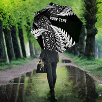 New Zealand Rugby Pacific Personalised Umbrella All Black Maori Pasifika Fern Pattern - Polynesian Pride