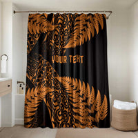 New Zealand Rugby Pacific Personalised Bathroom Set All Gold Maori Pasifika Fern Pattern - Polynesian Pride