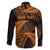 New Zealand Rugby Pacific Personalised Family Matching Off The Shoulder Long Sleeve Dress and Hawaiian Shirt All Gold Maori Pasifika Fern Pattern