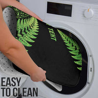 New Zealand Rugby Pacific Personalised Bathroom Set All Lime Maori Pasifika Fern Pattern - Polynesian Pride