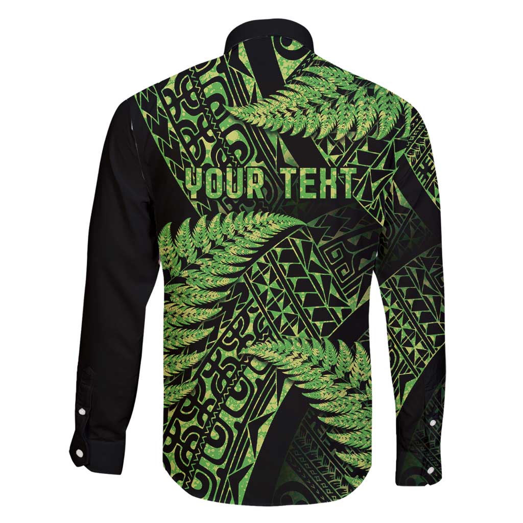 New Zealand Rugby Pacific Personalised Family Matching Mermaid Dress and Hawaiian Shirt All Lime Maori Pasifika Fern Pattern LT9 - Polynesian Pride