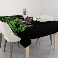 New Zealand Rugby Pacific Personalised Tablecloth All Lime Maori Pasifika Fern Pattern LT9 - Polynesian Pride