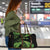 New Zealand Rugby Pacific Personalised Travel Bag All Lime Maori Pasifika Fern Pattern - Polynesian Pride