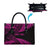New Zealand Rugby Pacific Personalised Leather Bag All Pink Maori Pasifika Fern Pattern - Polynesian Pride