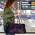 New Zealand Rugby Pacific Personalised Travel Bag All Purple Maori Pasifika Fern Pattern - Polynesian Pride