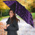 New Zealand Rugby Pacific Personalised Umbrella All Purple Maori Pasifika Fern Pattern - Polynesian Pride