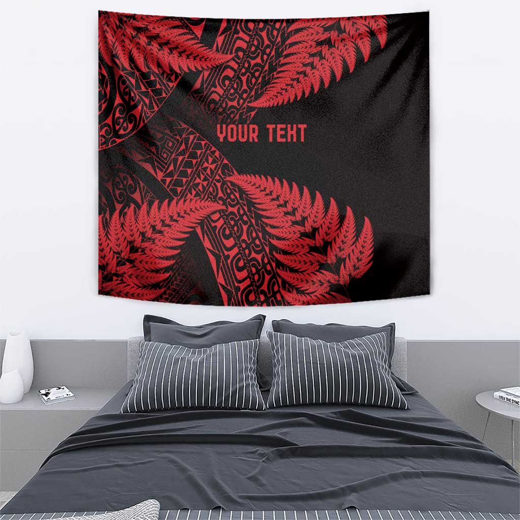 New Zealand Rugby Pacific Personalised Tapestry All Red Maori Pasifika Fern Pattern