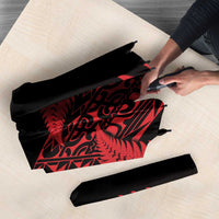 New Zealand Rugby Pacific Personalised Umbrella All Red Maori Pasifika Fern Pattern - Polynesian Pride