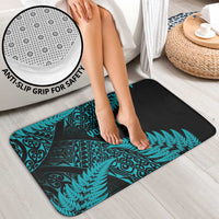 New Zealand Rugby Pacific Personalised Bathroom Set All Turquoise Maori Pasifika Fern Pattern - Polynesian Pride