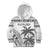 Custom Fiji Rugby Kid Hoodie Polynesian Fijian Masi Palm Tree