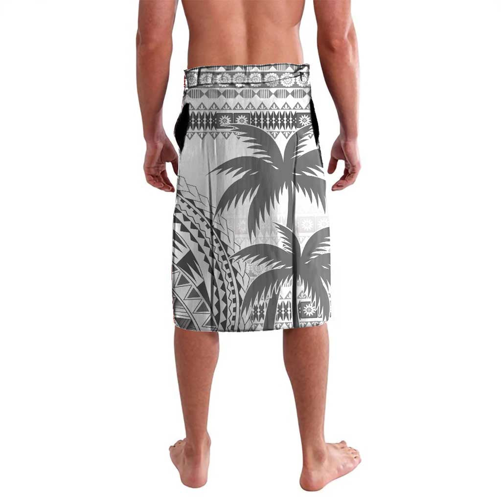 Custom Fiji Rugby Lavalava Polynesian Fijian Masi Palm Tree