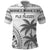 Custom Fiji Rugby Polo Shirt Polynesian Fijian Masi Palm Tree