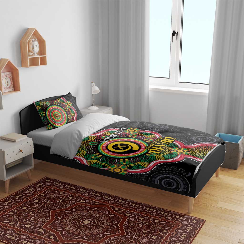 Vanuatu Personalised Bedding Set Aboriginal Dot Paitnting LT9 - Polynesian Pride
