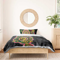 Vanuatu Personalised Bedding Set Aboriginal Dot Paitnting LT9 - Polynesian Pride