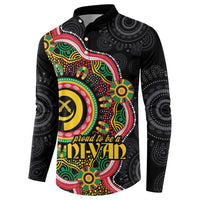 Vanuatu Personalised Button Sweatshirt Aboriginal Dot Paitnting - Polynesian Pride