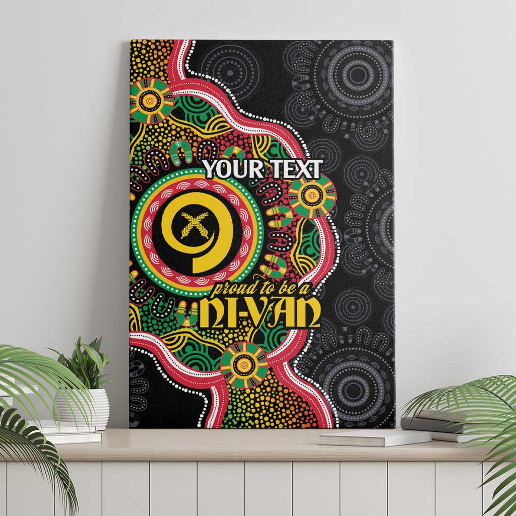 Vanuatu Personalised Canvas Wall Art Aboriginal Dot Paitnting LT9 - Polynesian Pride