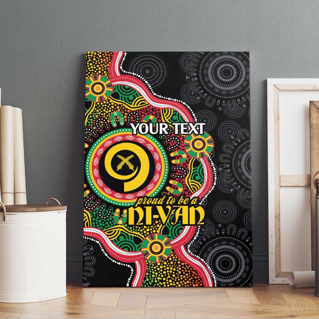 Vanuatu Personalised Canvas Wall Art Aboriginal Dot Paitnting LT9 - Polynesian Pride