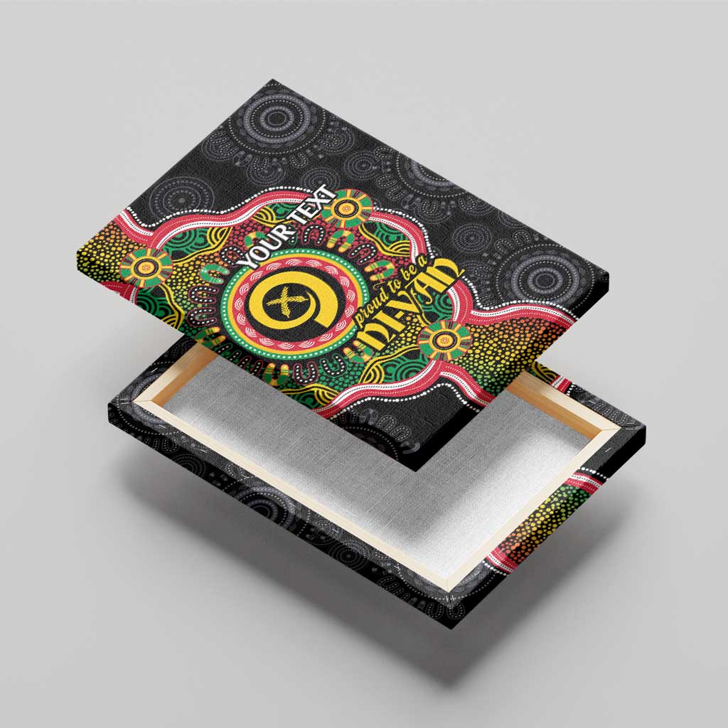 Vanuatu Personalised Canvas Wall Art Aboriginal Dot Paitnting LT9 - Polynesian Pride