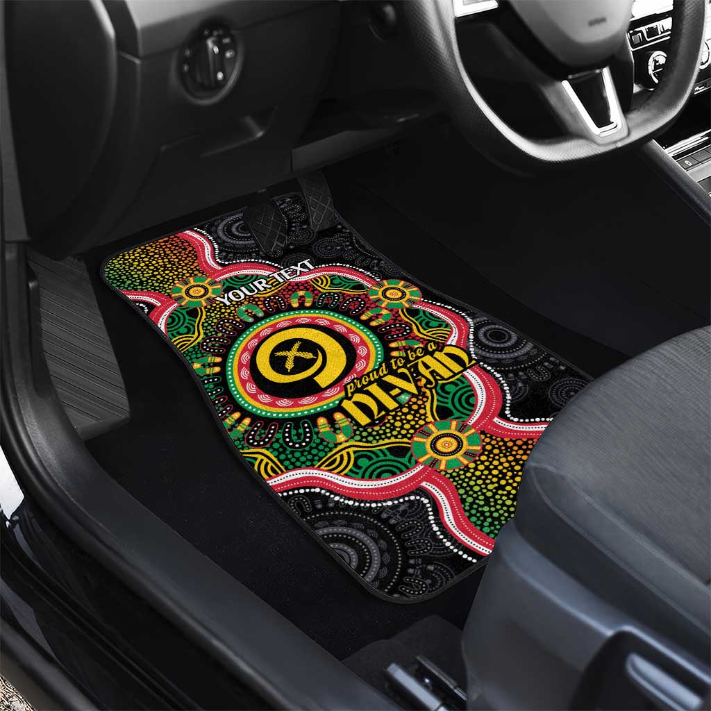 Vanuatu Personalised Car Mats Aboriginal Dot Paitnting LT9 - Polynesian Pride