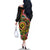 Vanuatu Personalised Family Matching Off The Shoulder Long Sleeve Dress and Hawaiian Shirt Aboriginal Dot Paitnting - Polynesian Pride