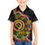 Vanuatu Personalised Family Matching Off The Shoulder Long Sleeve Dress and Hawaiian Shirt Aboriginal Dot Paitnting - Polynesian Pride
