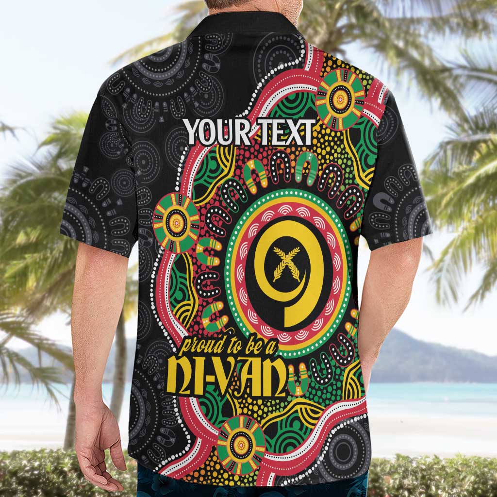 Vanuatu Personalised Hawaiian Shirt Aboriginal Dot Paitnting - Polynesian Pride