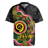 Vanuatu Personalised Rugby Jersey Aboriginal Dot Paitnting - Polynesian Pride