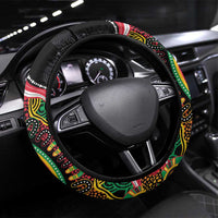 Vanuatu Steering Wheel Cover Aboriginal Dot Paitnting - Polynesian Pride